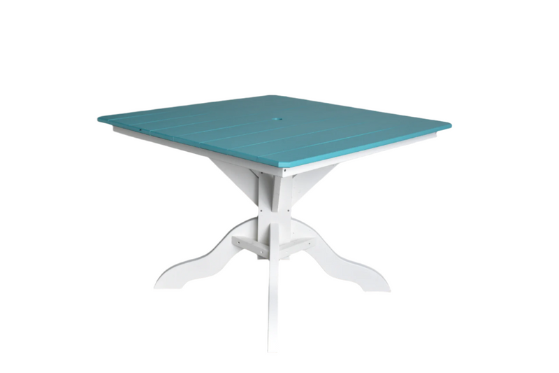 42" Square Poly Outdoor Patio Table – Dining, Counter & Bar Height