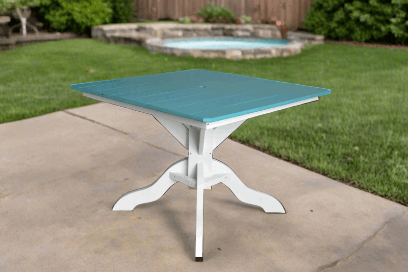 42" Square Poly Outdoor Patio Table – Dining, Counter & Bar Height