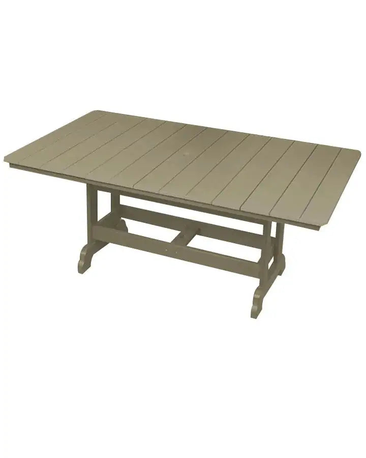 6' Rectangular Poly Patio Table – Dining, Counter & Bar Height