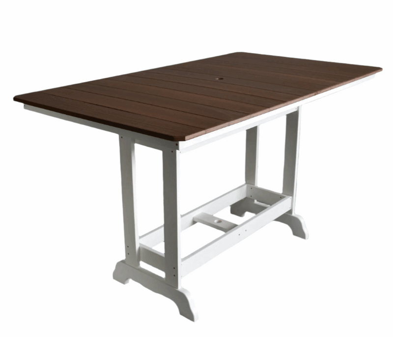 6' Rectangular Poly Patio Table – Dining, Counter & Bar Height