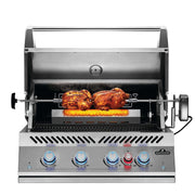 Built-In 700 Series 32-Inch Propane Gas Grill W/ Infrared Rear Burner & Rotisserie Kit - BIG32RBPSS