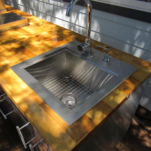 Premium Drop in Sink with Hot and Cold Water Faucet and Cutting Board