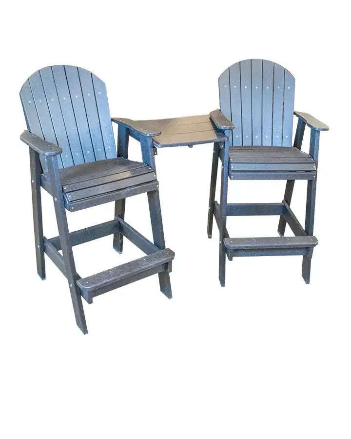 Tete-a-Tete Adirondack Chair Set – Dining, Counter & Bar Heights