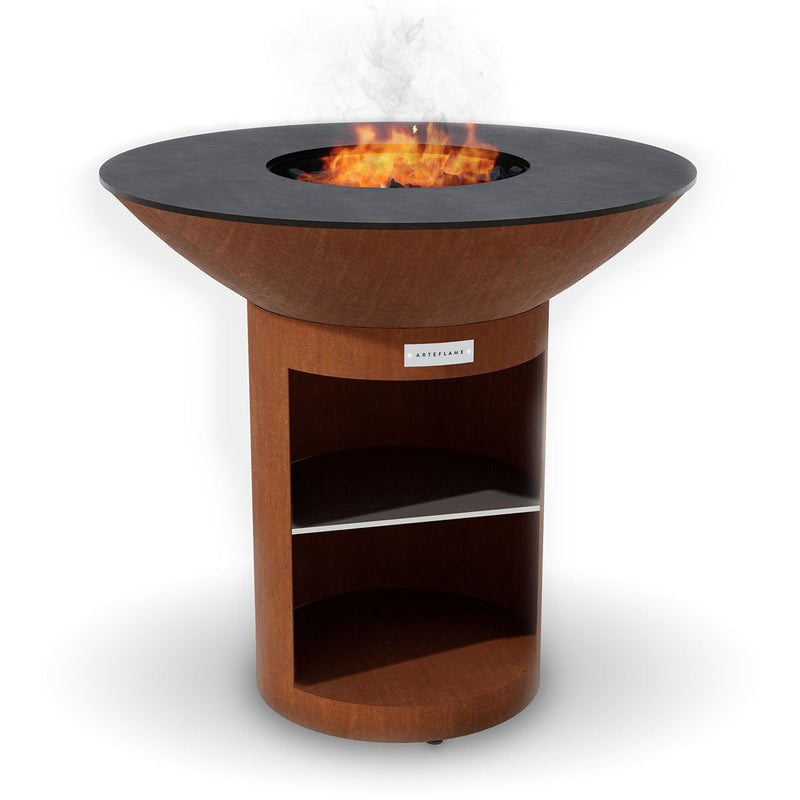 Arteflame XXL 40" Classic Storage Base Flat-Top Grill & Fire Bowl