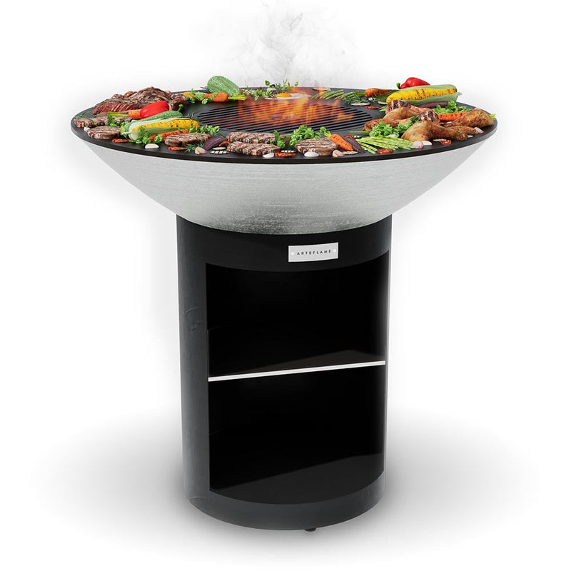 Arteflame XXL 40" Classic Storage Base Flat-Top Grill & Fire Bowl
