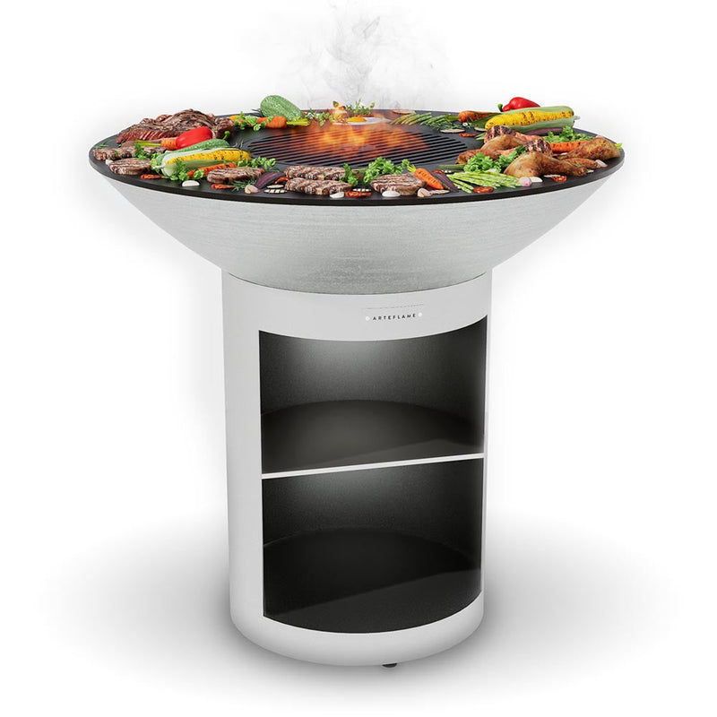 Arteflame XXL 40" Classic Storage Base Flat-Top Grill & Fire Bowl