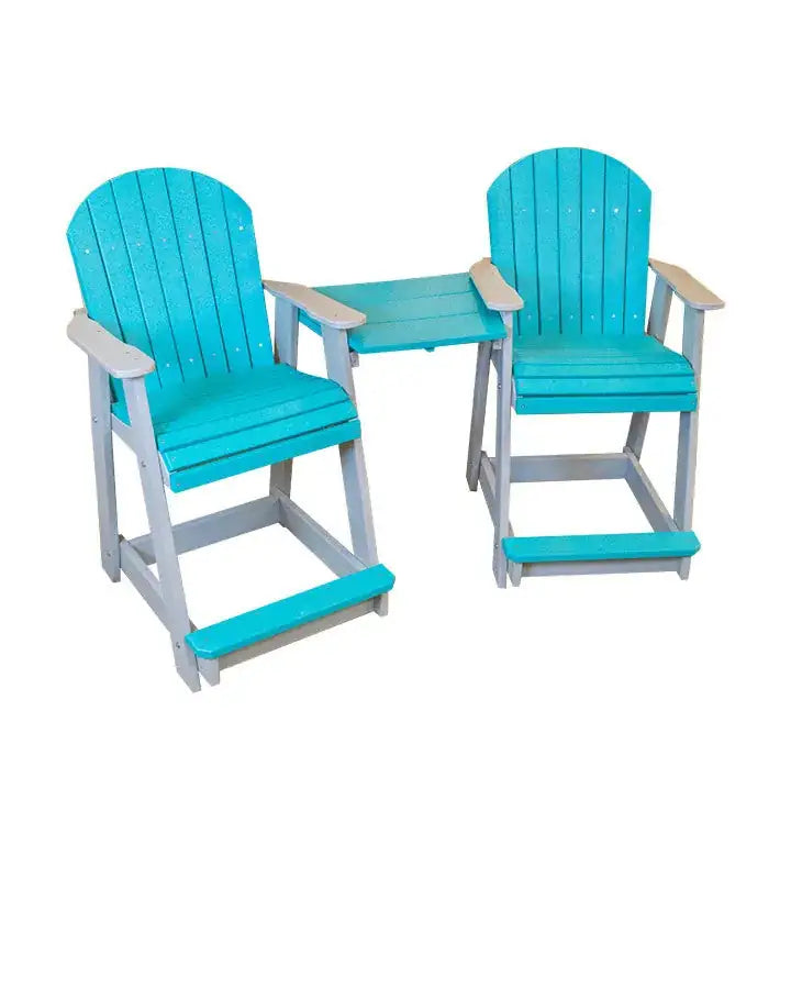 Tete-a-Tete Adirondack Chair Set – Dining, Counter & Bar Heights