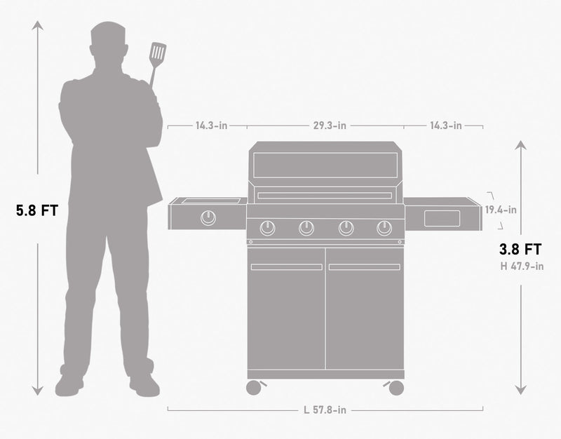 Monument Grills Eminence 405 Smart Stainless Steel Gas Grill
