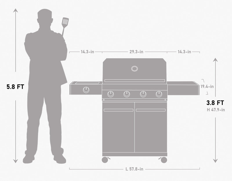 Monument Grills Eminence 425 Fortified Propane Gas Grill