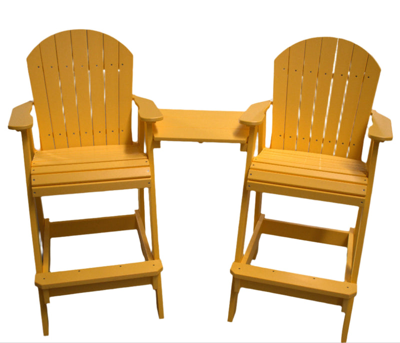 Tete-a-Tete Adirondack Chair Set – Dining, Counter & Bar Heights