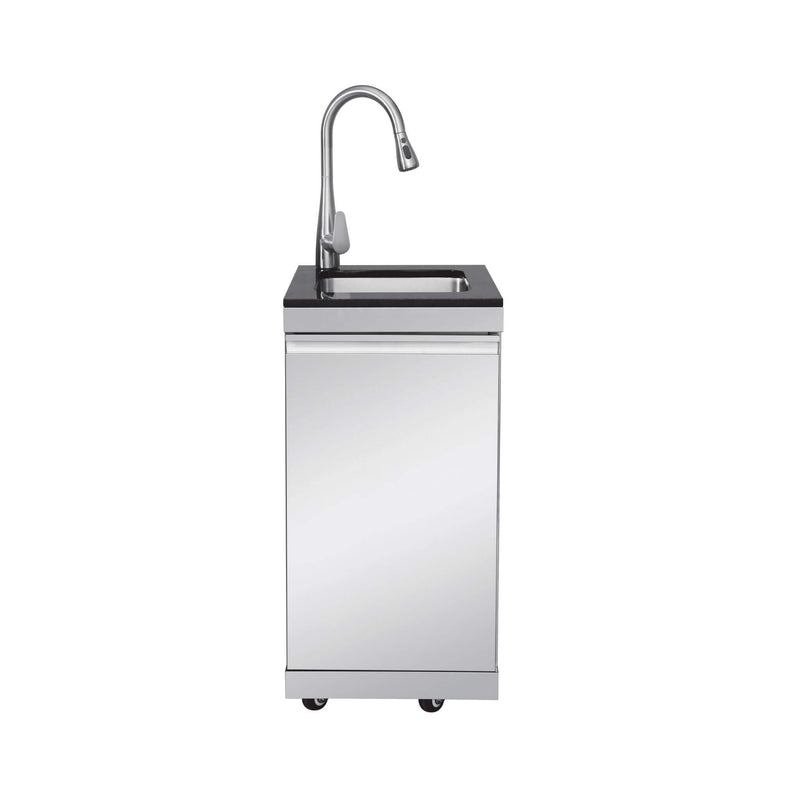 Castelle Flame Deluxe 4-Burner 72000 BTU Stainless Steel Liquid Propane Grill Island