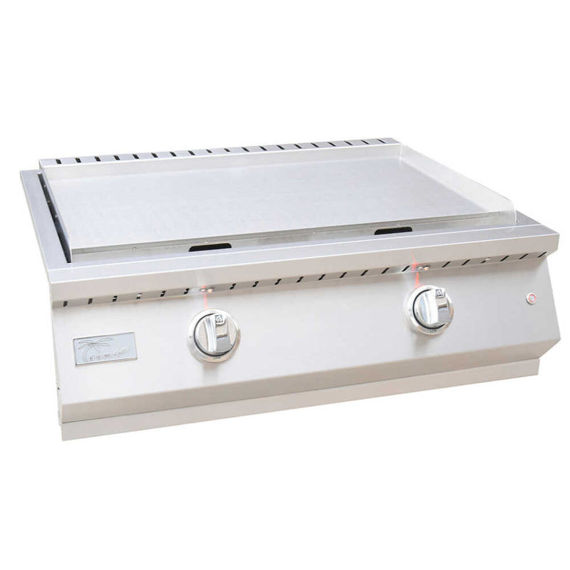 KoKoMo Grills 30-Inch Professional 36K BTU Griddle Outdoor Kitchen Flat Grill With Illuminted Control Knobs