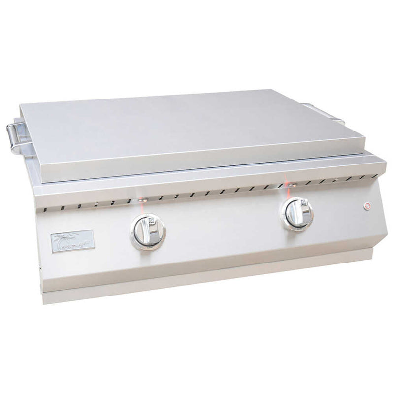 KoKoMo Grills 30-Inch Professional 36K BTU Griddle Outdoor Kitchen Flat Grill With Illuminted Control Knobs