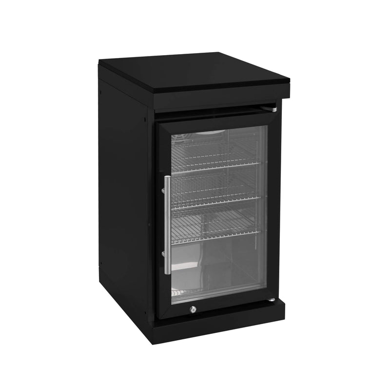 Large 68L Stainless Steel Single-Door Fridge For Outdoor Kitchen Islands