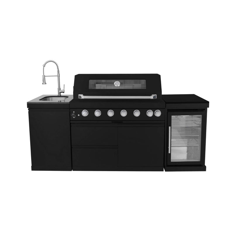 Large 68L Stainless Steel Single-Door Fridge For Outdoor Kitchen Islands