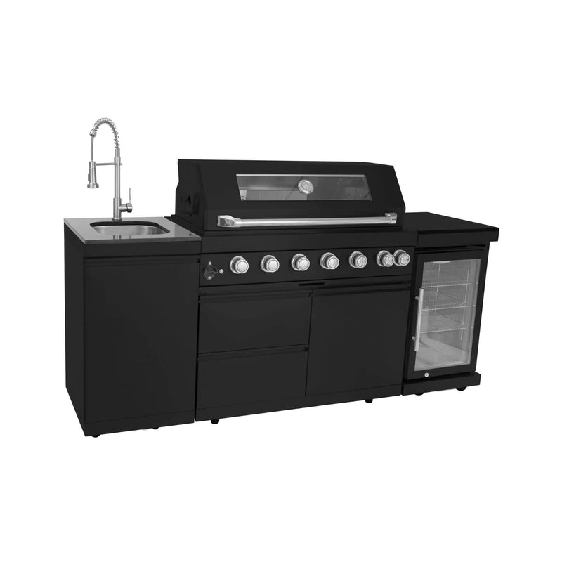 Large 68L Stainless Steel Single-Door Fridge For Outdoor Kitchen Islands